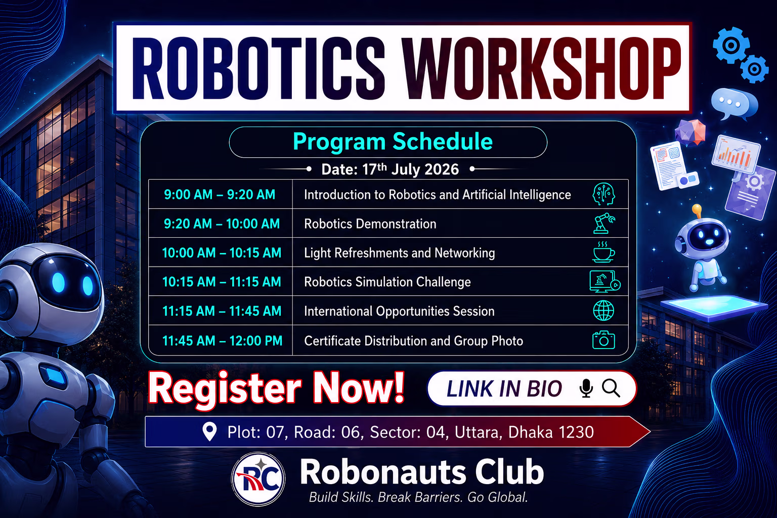 Robotics Workshop - 17 July